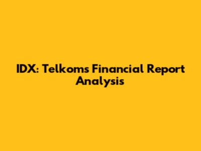 IDX: Telkom's Financial Report Analysis