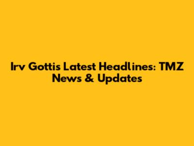 Irv Gotti's Latest Headlines: TMZ News & Updates