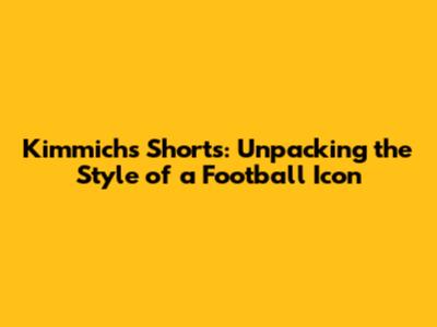 Kimmich's Shorts: Unpacking the Style of a Football Icon
