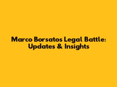 Marco Borsato's Legal Battle: Updates & Insights