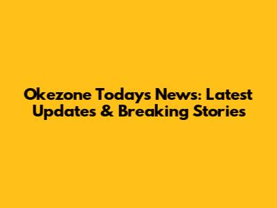 Okezone Today's News: Latest Updates & Breaking Stories