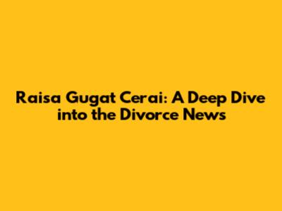 Raisa Gugat Cerai: A Deep Dive into the Divorce News