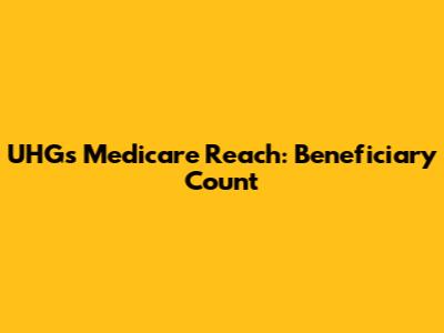 UHG's Medicare Reach: Beneficiary Count