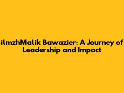 ilmzhMalik Bawazier: A Journey of Leadership and Impact